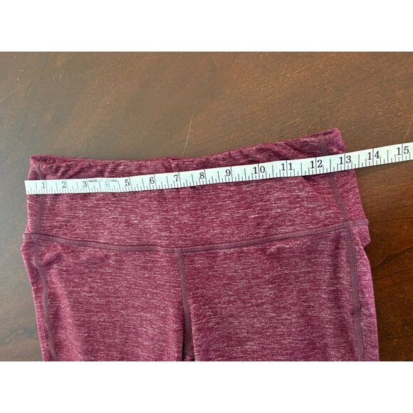 Athleta Berry Red Heather Chaturanga Leggings Size Small TALL Long Length - Picture 7 of 13